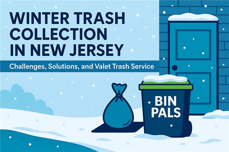 Winter trash collection in New Jersey